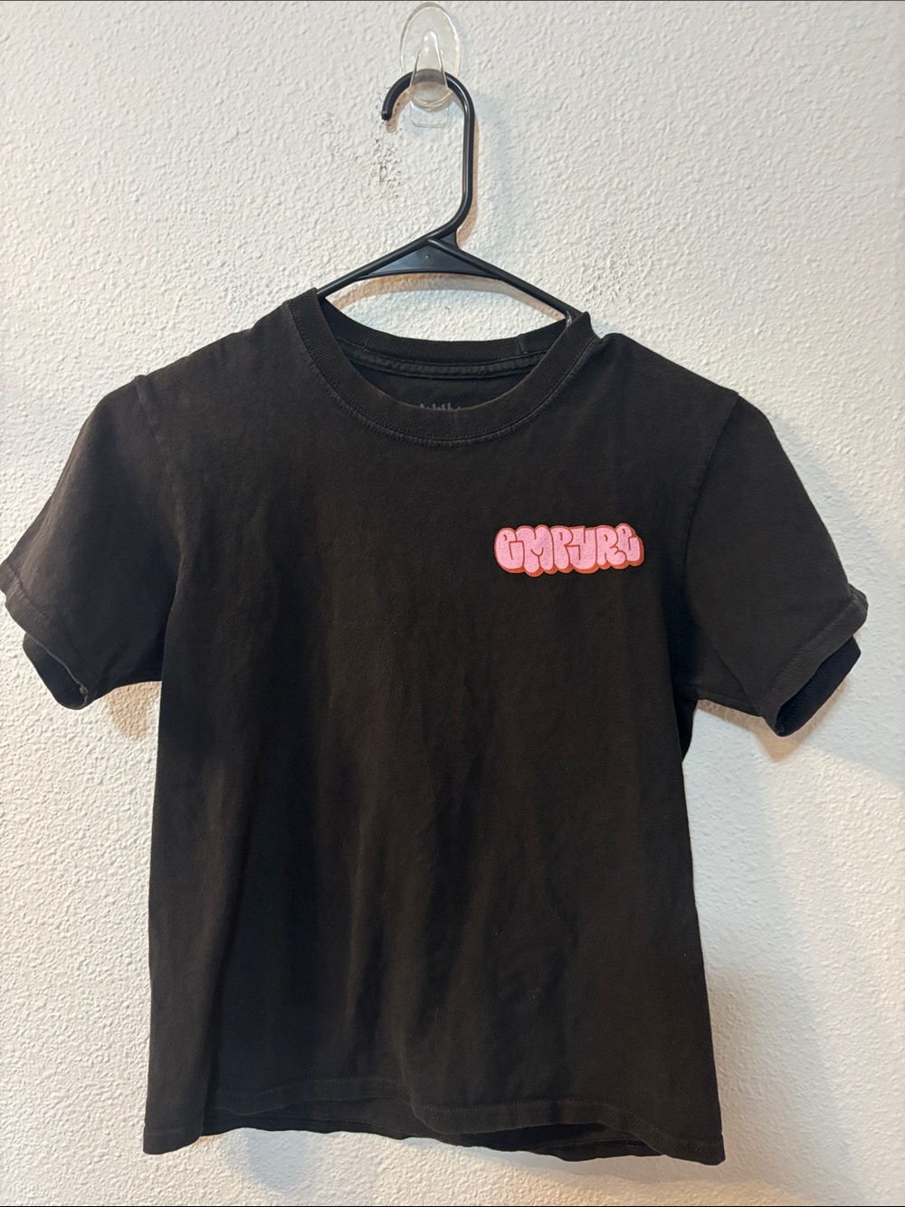 Empyre Kids Black Graphic Tee with Pink Logo